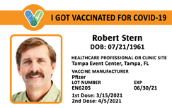 Covid 19 Vaccination Id Card